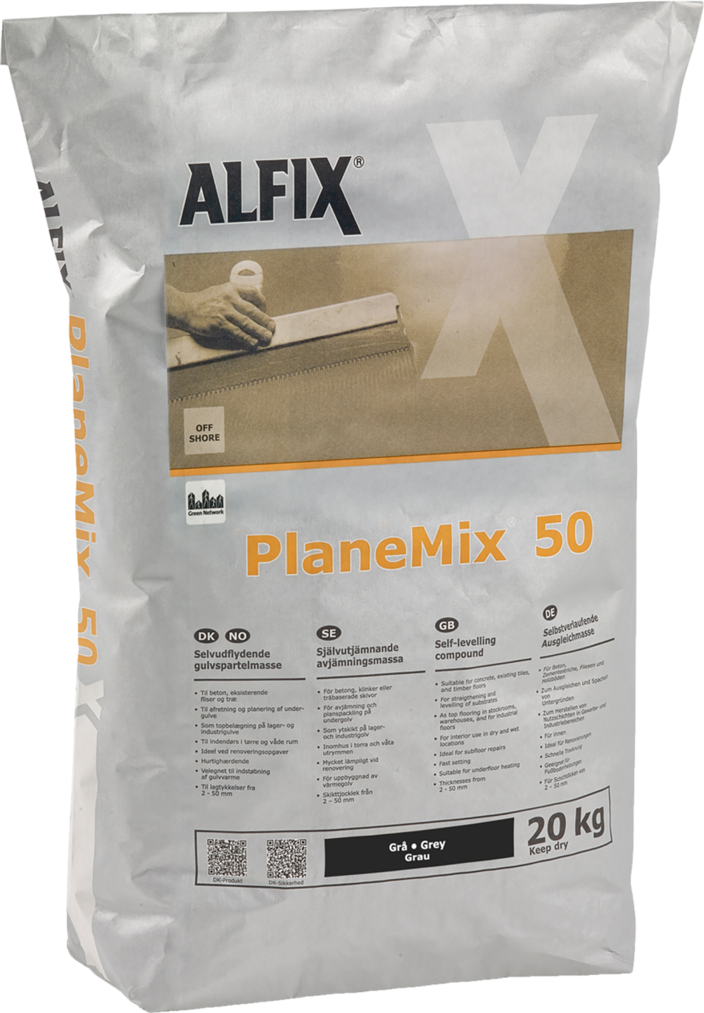 Tilbud på Planemix - 50 (Alfix) fra Bygma til 209,95 kr.