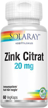 Zink Citrat 20 mg (Solaray)