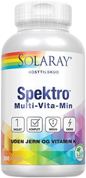 Spektro Multi-Vita-Min uden jern og vit. K. (Solaray)