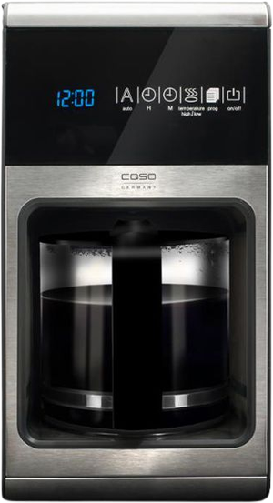 Caso kaffemaskine med touch display sort/stål 1,5 liter