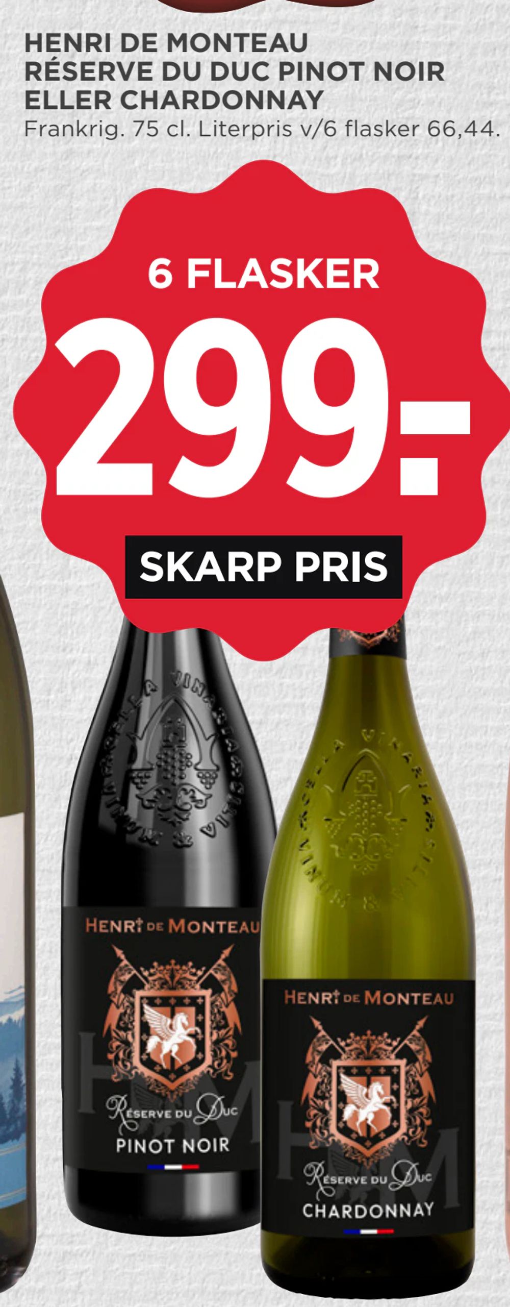 Pinot noir på tilbud