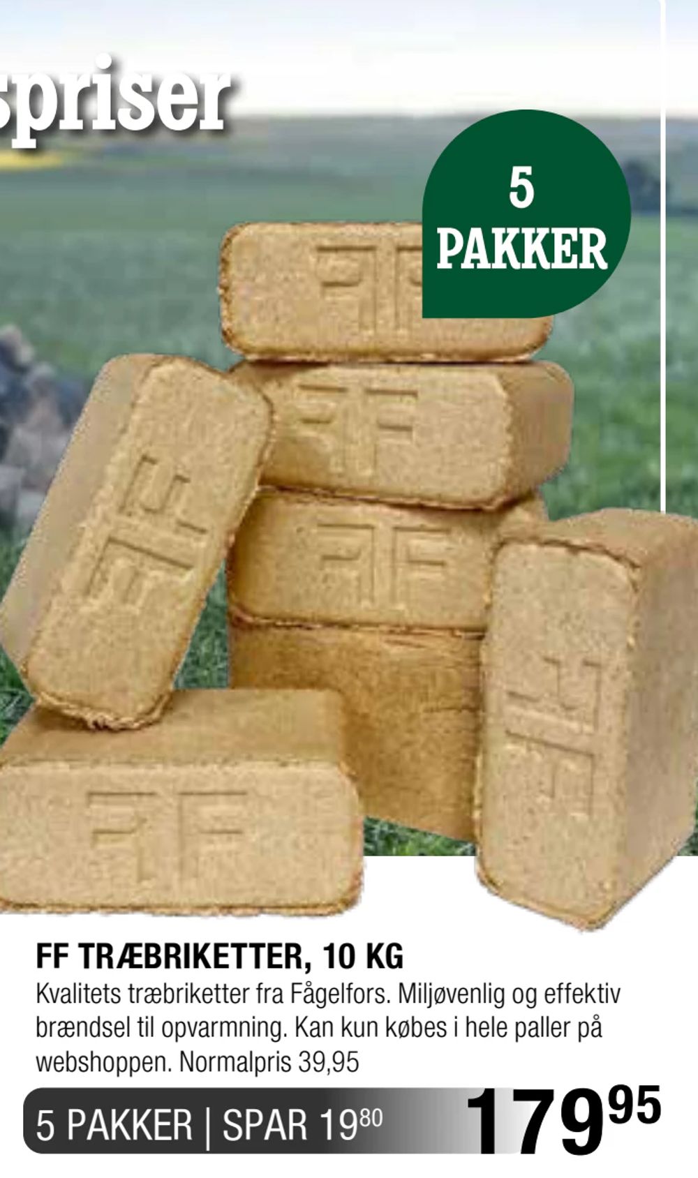 Api F R Træbriketter på tilbud